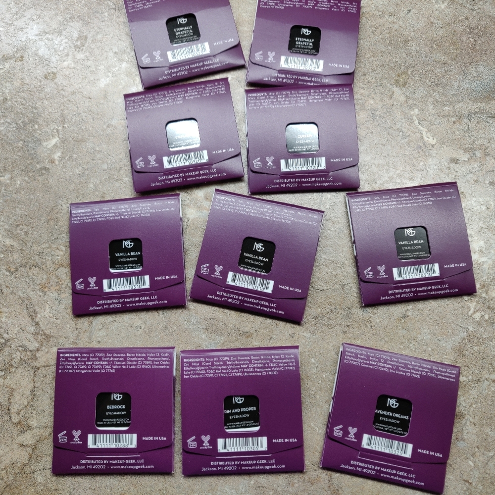 makeup geek eye shadow,lot of ten, new